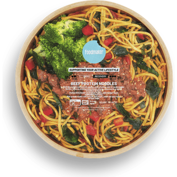 Foodmaker Maaltijd Pro Beef Protein Noodles 375g