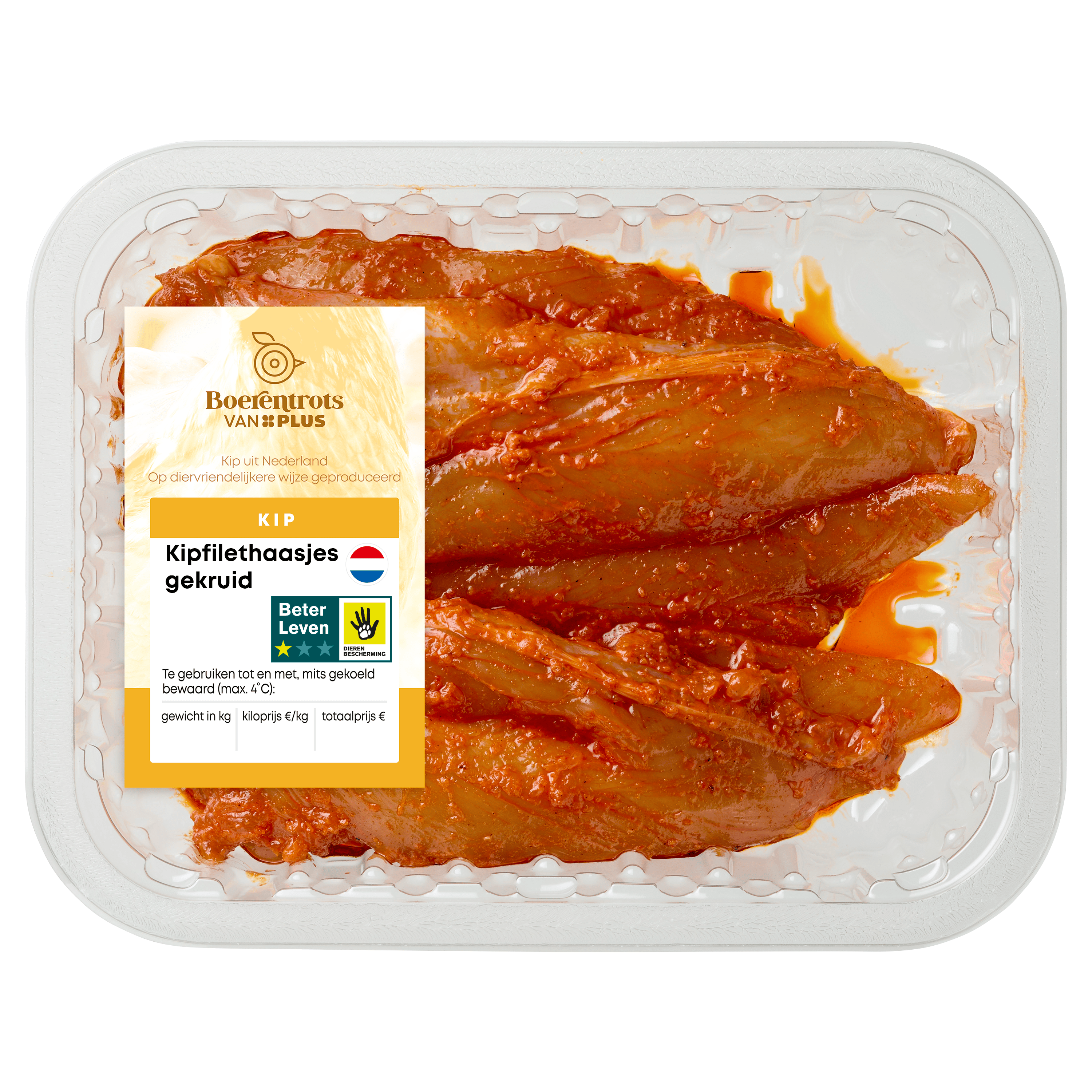 PLUS Boerentrots Kipfilethaasjes gekruid