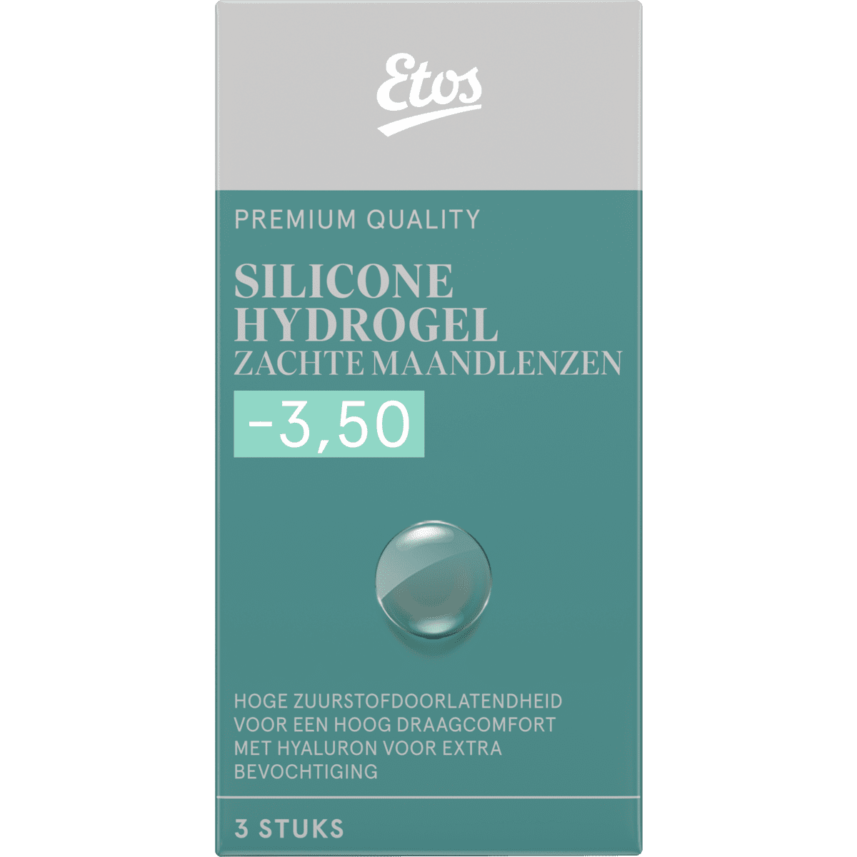 Etos Silicone Hydrogel Zachte Maandlenzen -3.50 3 stuks