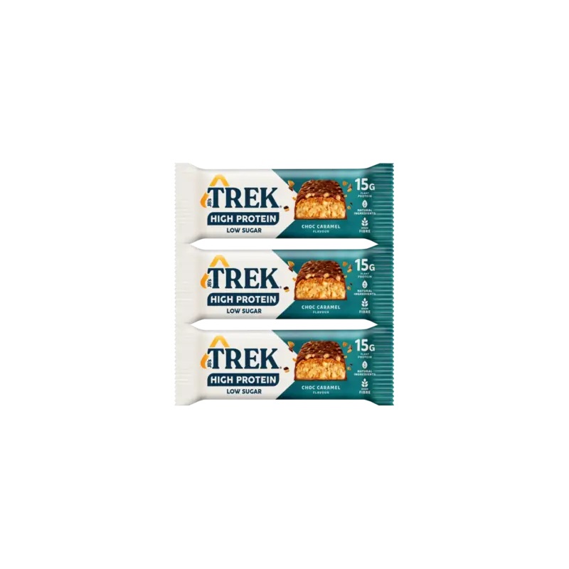 Trek High protein choc caramel 3-pack
