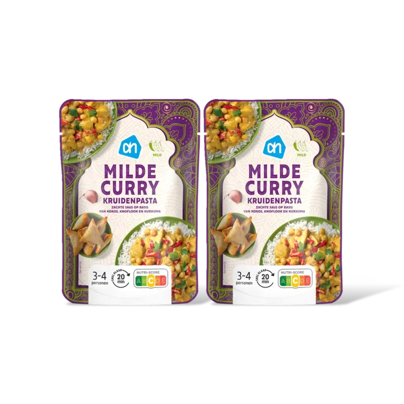 AH Milde curry kruidenpasta 2-pack