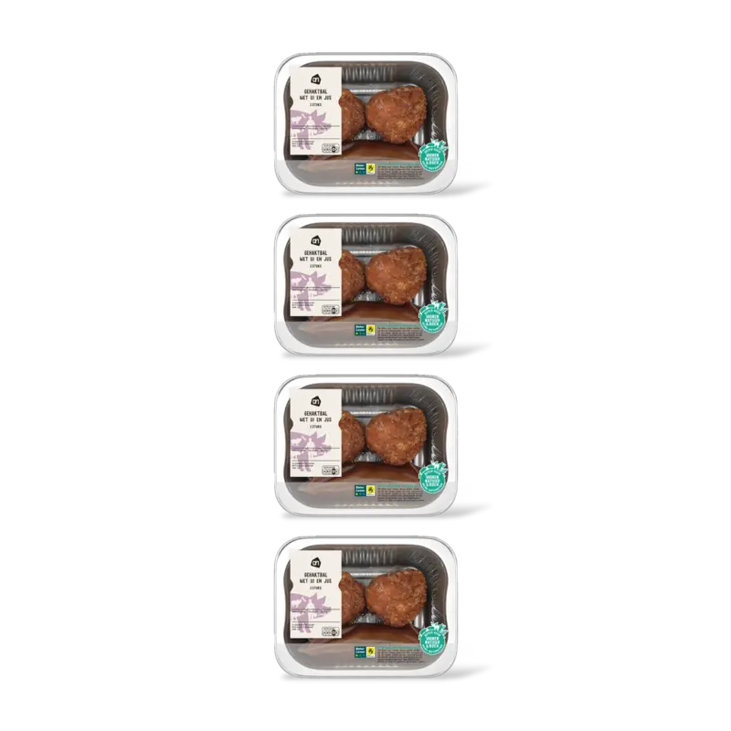 AH Gehaktbal met ui en jus 4-pack