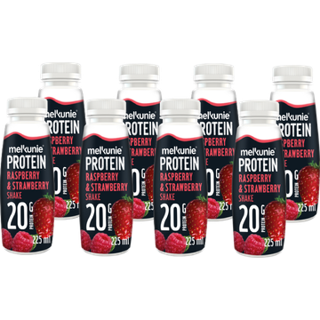 Melkunie Protein Raspberry & Strawberry Shake 8 x 225 ml