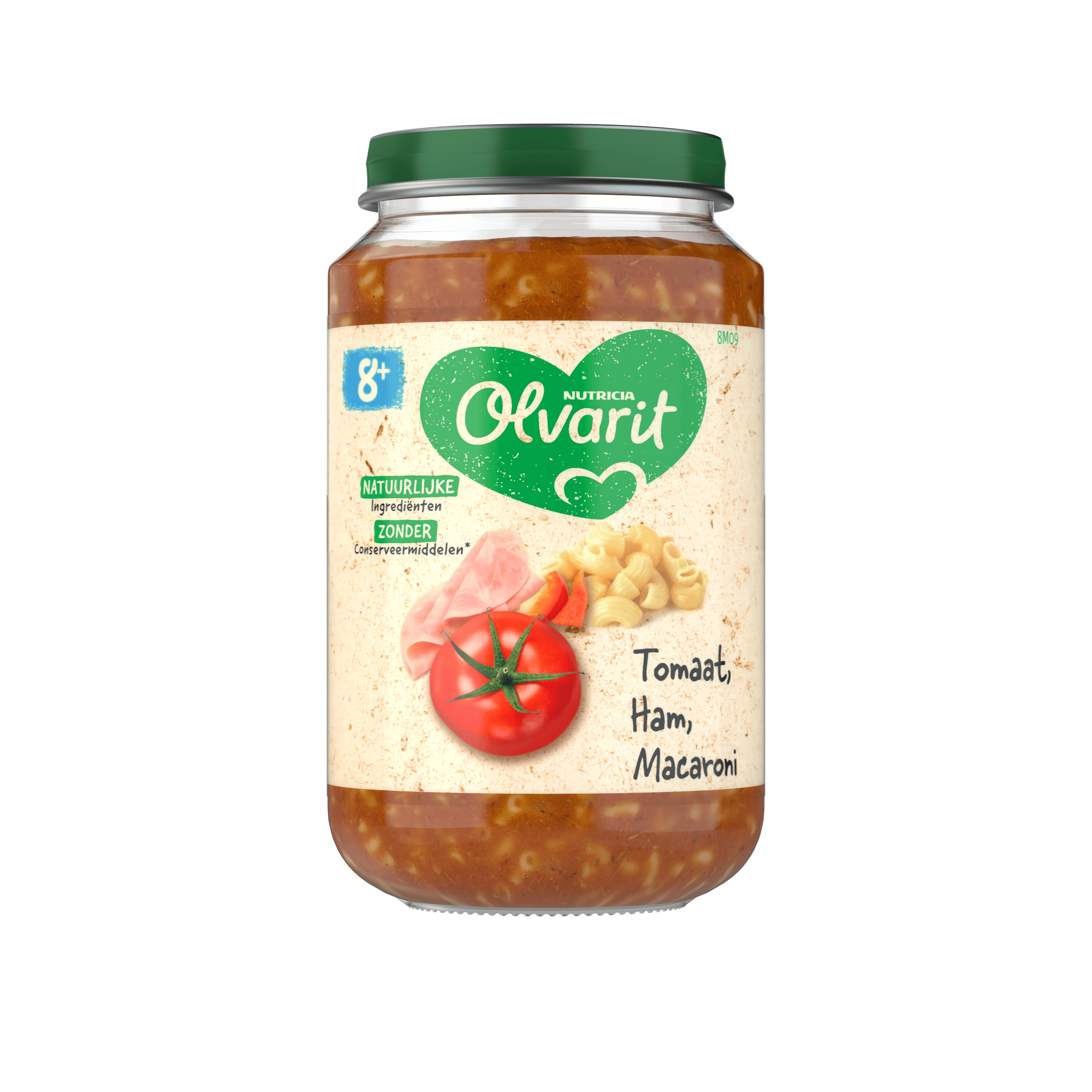 Olvarit 8+mnd Tomaat Ham Macaroni