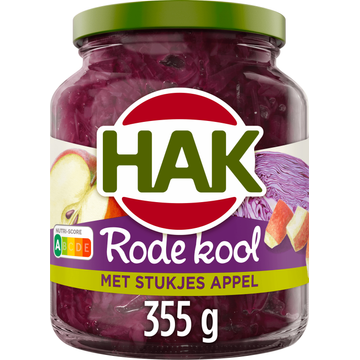 Hak Rode Kool met Stukjes Appel 355 g