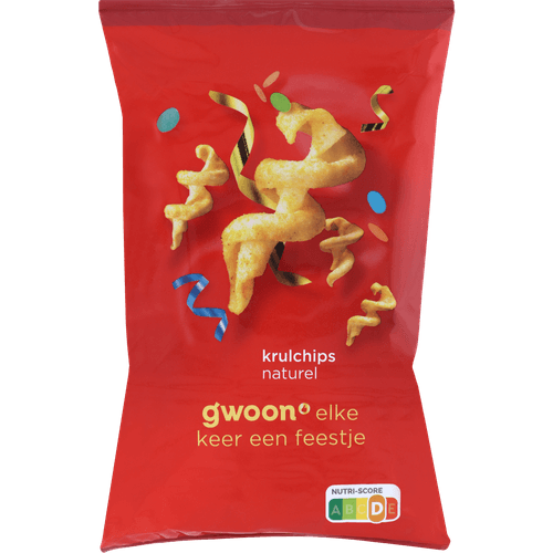 G'woon Krulchips naturel