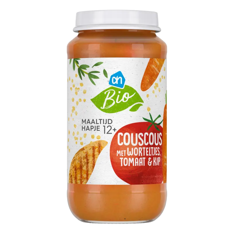 AH Biologisch Couscous met wortel tomaat kip 12m+