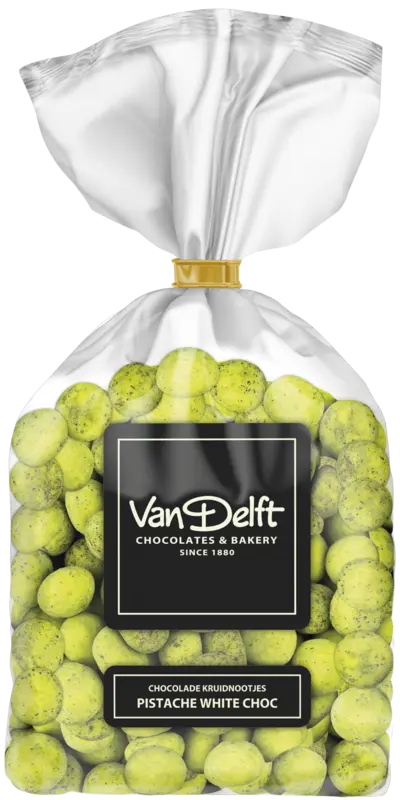 Van Delft Chocolade kruidnootjes pistache white