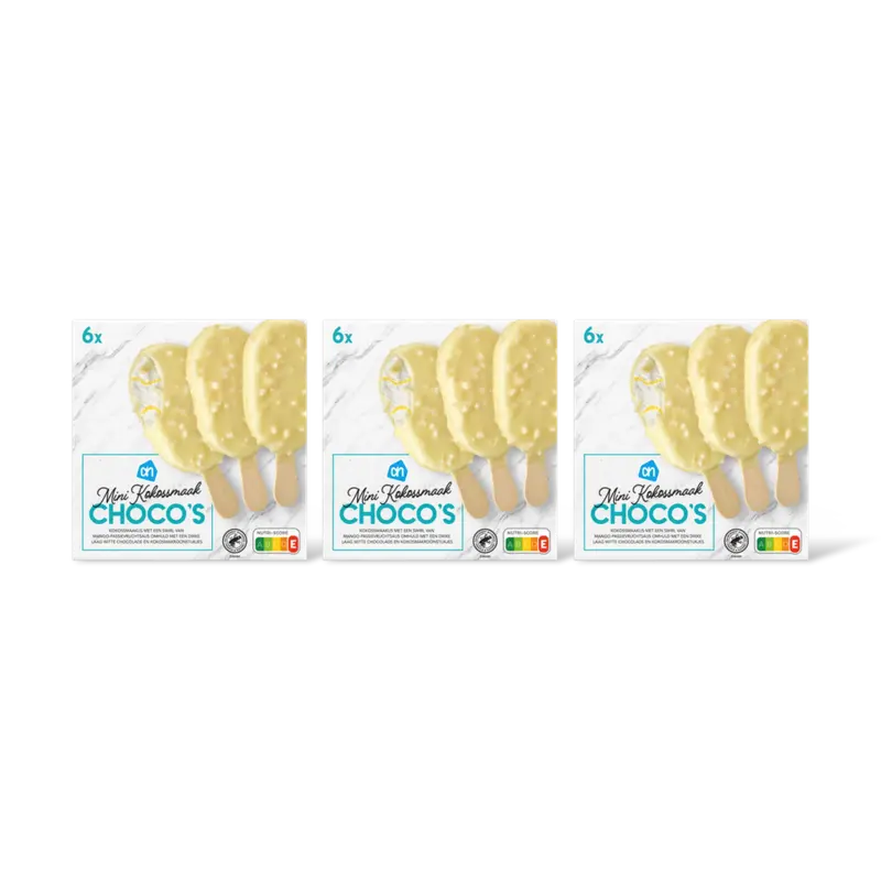AH Mini kokossmaak choco's 3-pack