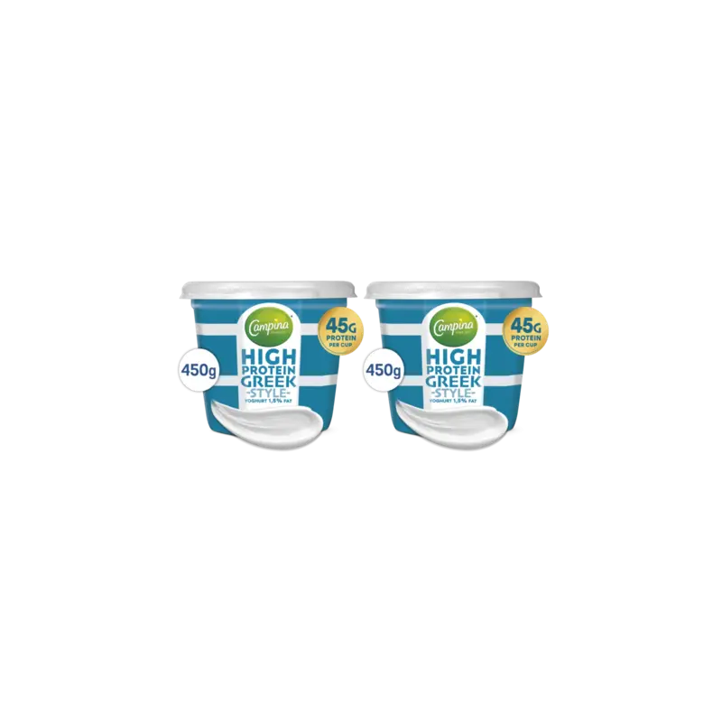 Campina Hgh prot yoghurt Greek style 1,5% 2-pack