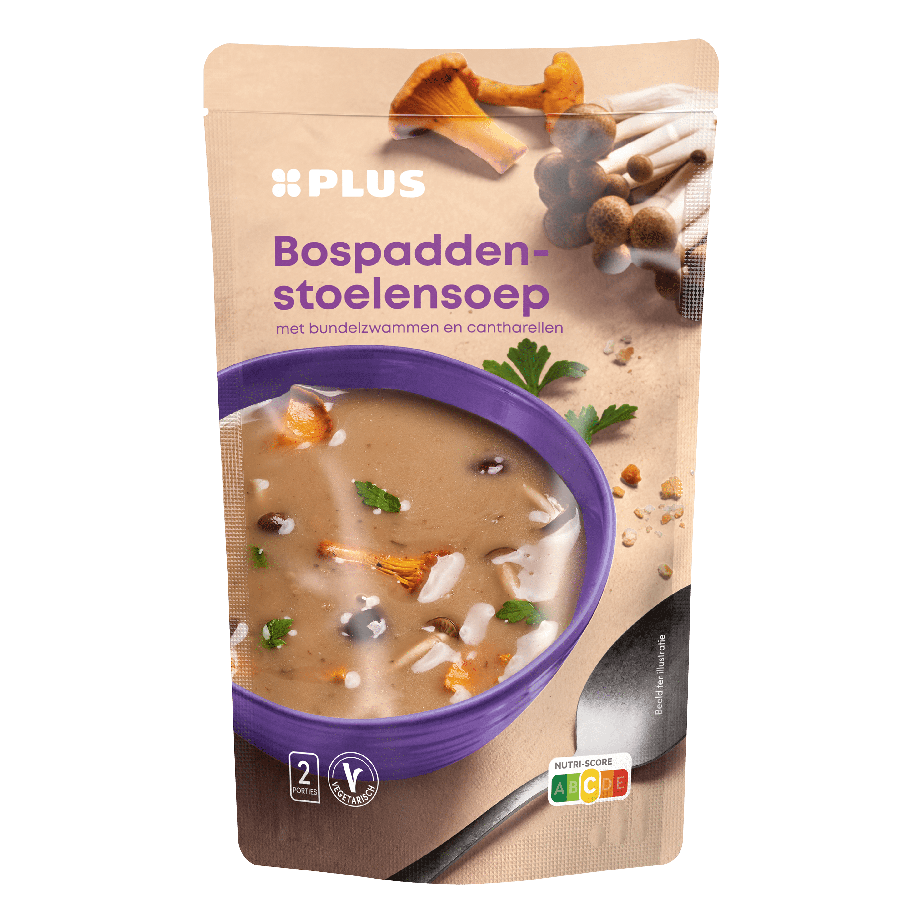 PLUS Soep in Zak Bospaddenstoelensoep