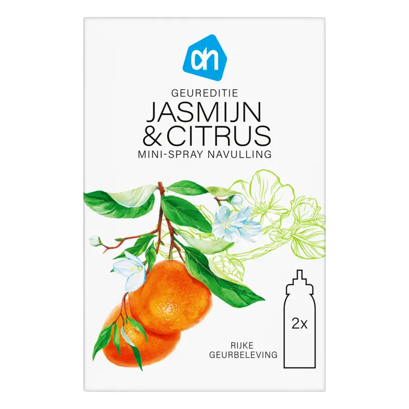 AH Geureditie jasmijn & citrus spray navul