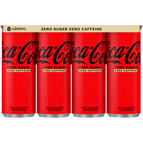 Coca-Cola Zero no caffeine 8x25 cl