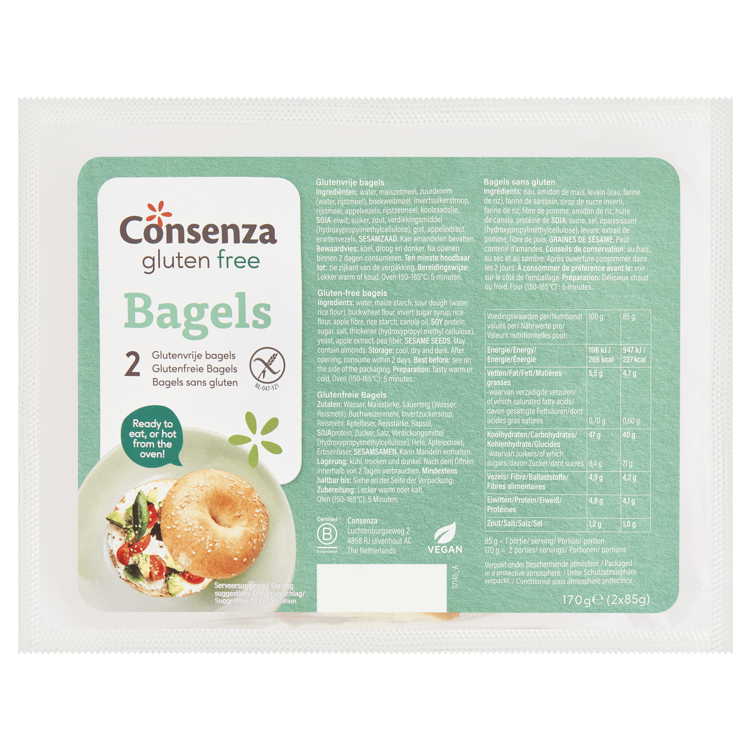 Consenza GV Bagels 2x85g