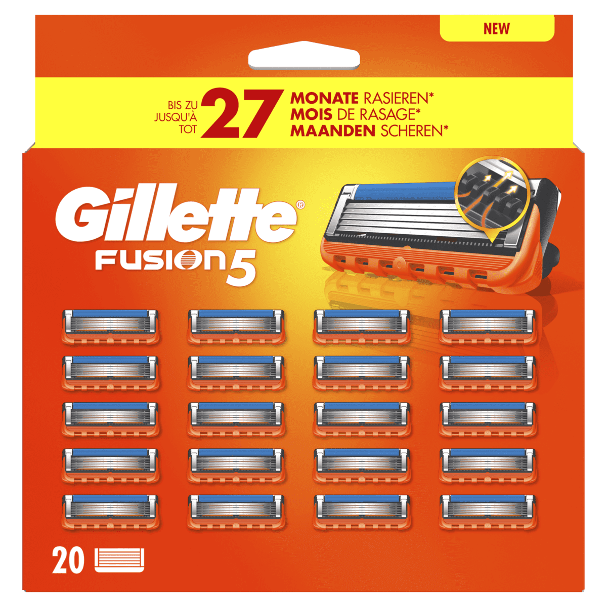 Gillette Fusion5 Navulmesjes 20 stuks