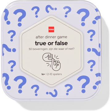 HEMA True or False After Dinner Game 16+