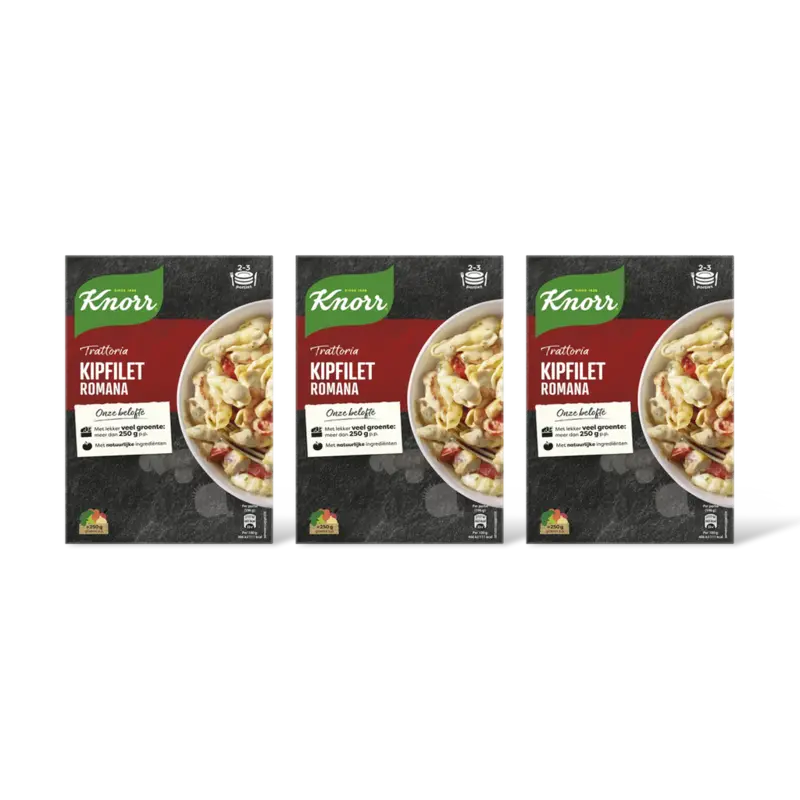 Knorr Trattoria kipfilet romana 3-pack