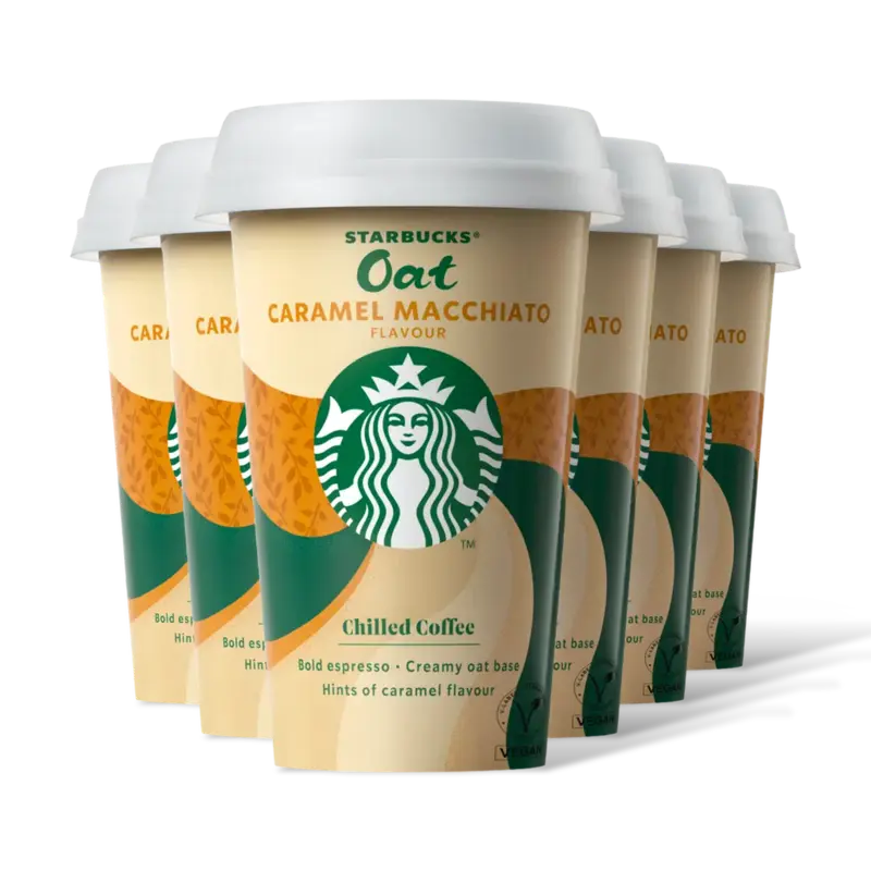 Starbucks Oat caramel macchiato ijskoffie 6-pack