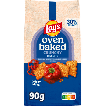 Lay's Oven Baked Biscuits Paprika & Kruiden 90 gr