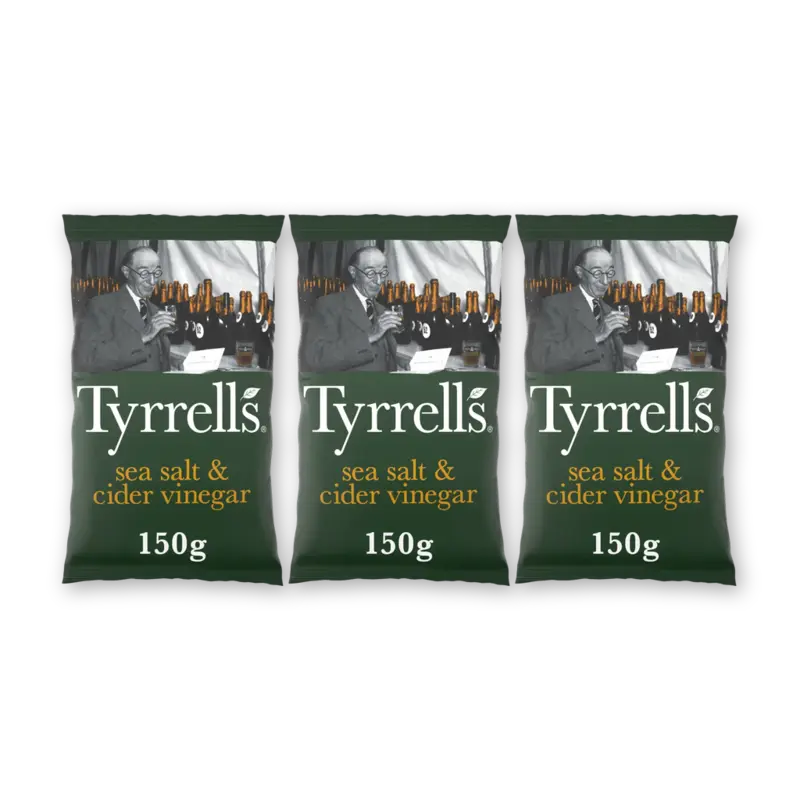 Tyrrells Sea salt & cider vinegar 3-pack