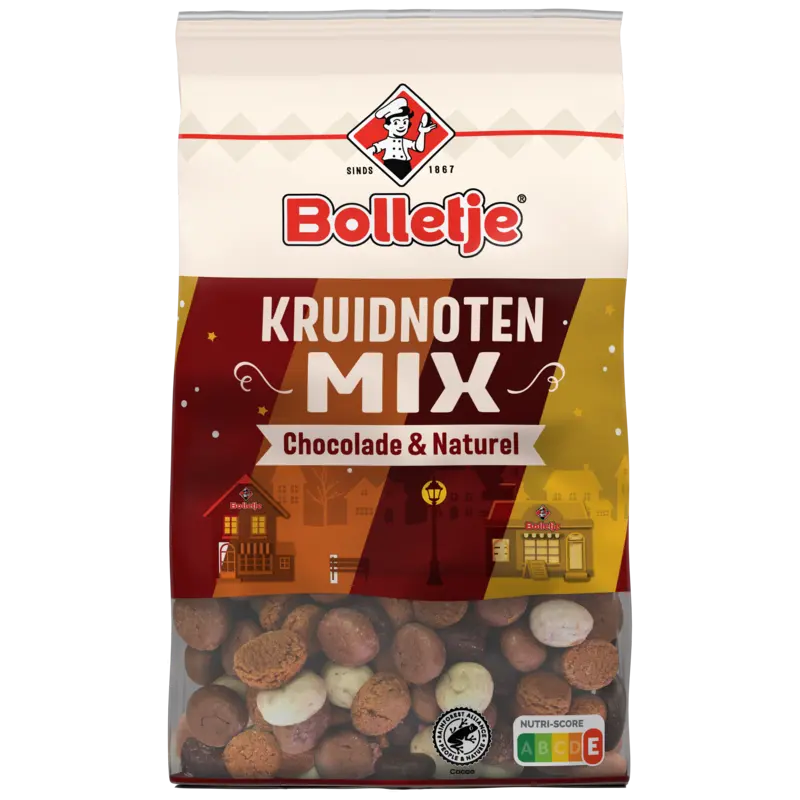 Bolletje Kruidnoten mix chocolade & naturel