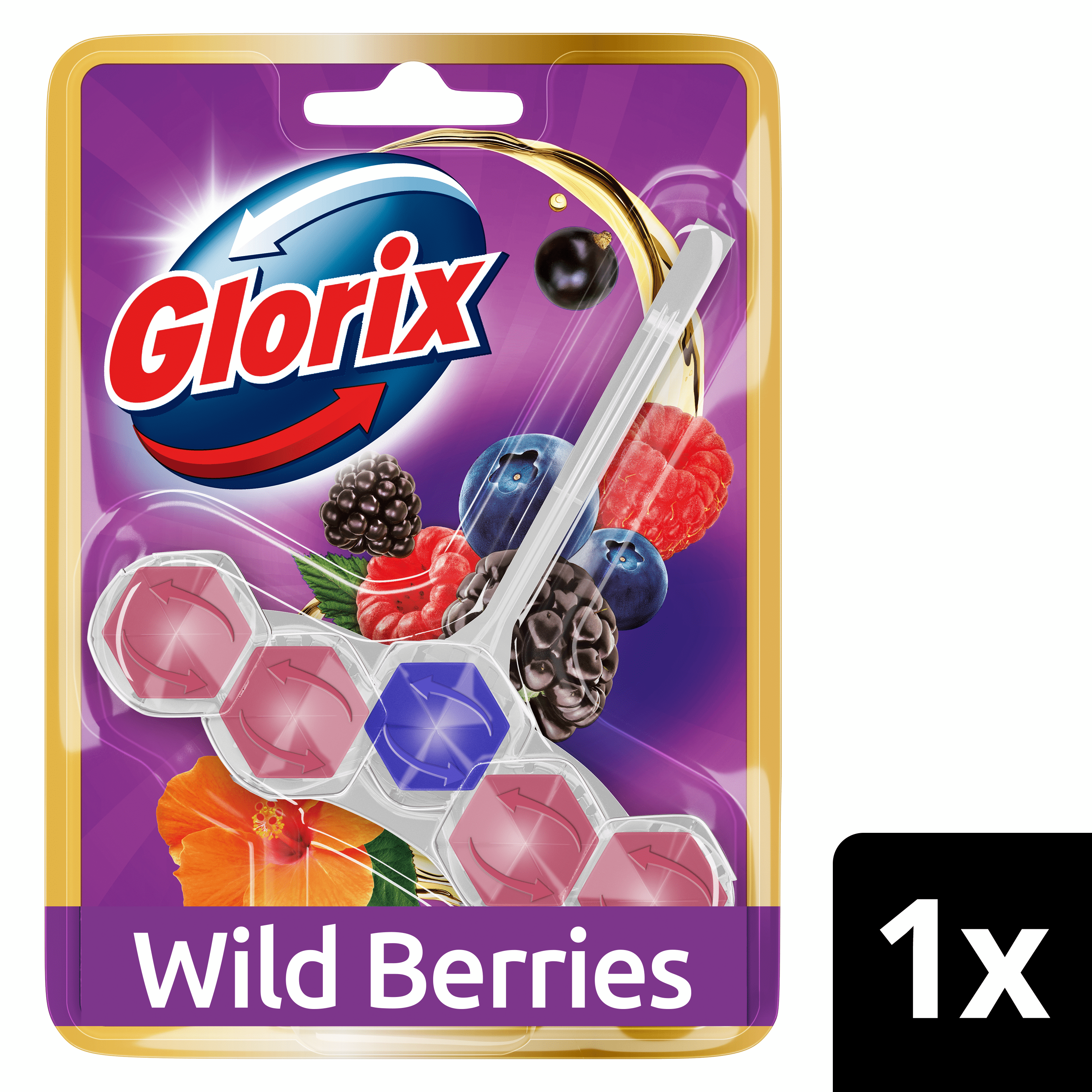 Glorix Aromlux toiletblok Wild Berries & Hibi