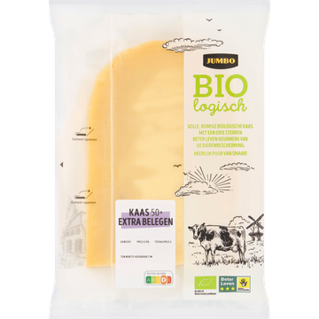 Jumbo Biologische Kaas 50+ Extra Belegen Plakken ca. 200 g