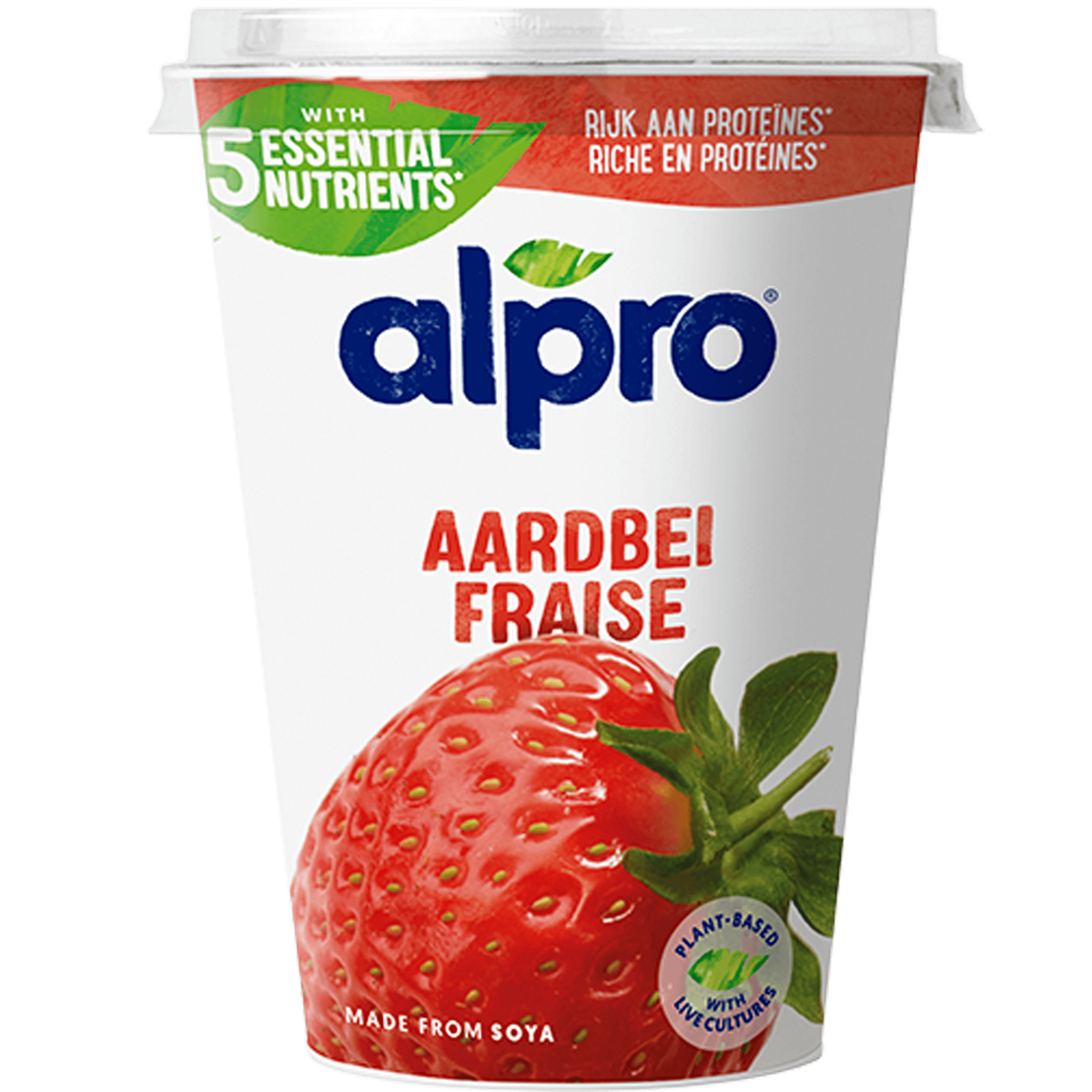 Alpro Plantaardige Variatie Yoghurt Aardbei