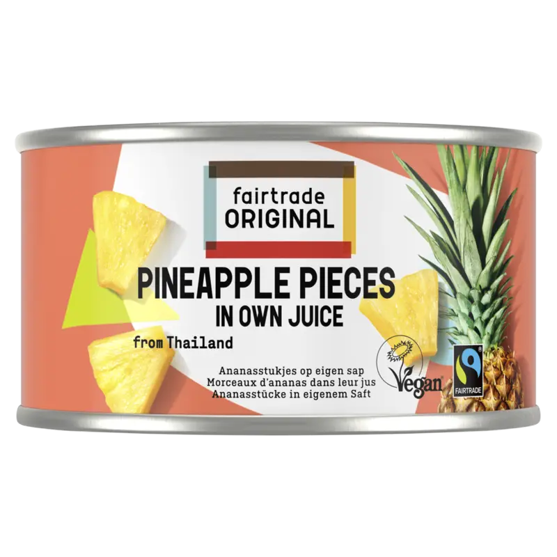 Fairtrade Original Ananas stukjes op eigen sap