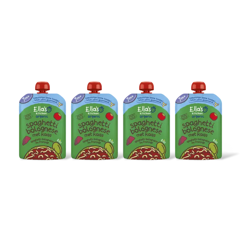 Ella's kitchen Spaghetti bolognese met kaas 7m+ 4-pack