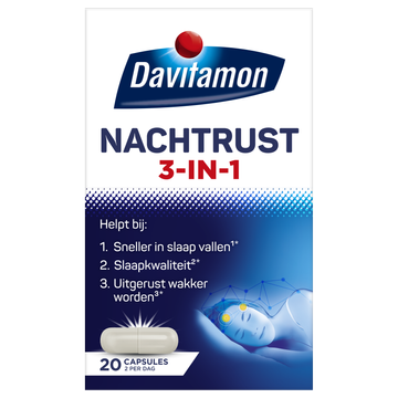 Davitamon Voedingssupplement  Nachtrust 3-in-1 20 caps