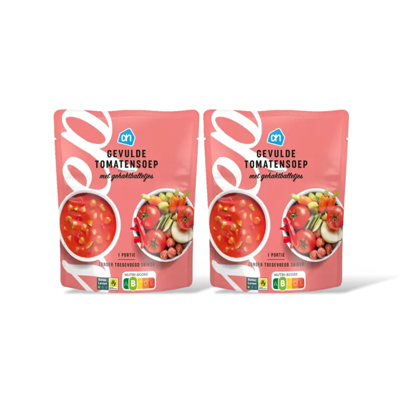 AH Gevulde tomatensoep gehaktballetjes 2-pk