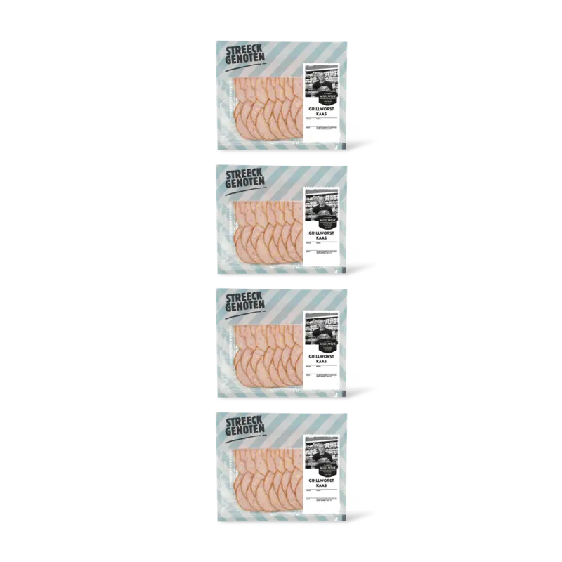 Streeckgenoten Grillworst kaas 4-pack