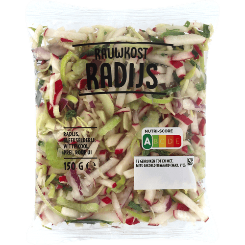 Rauwkost radijs verpakt