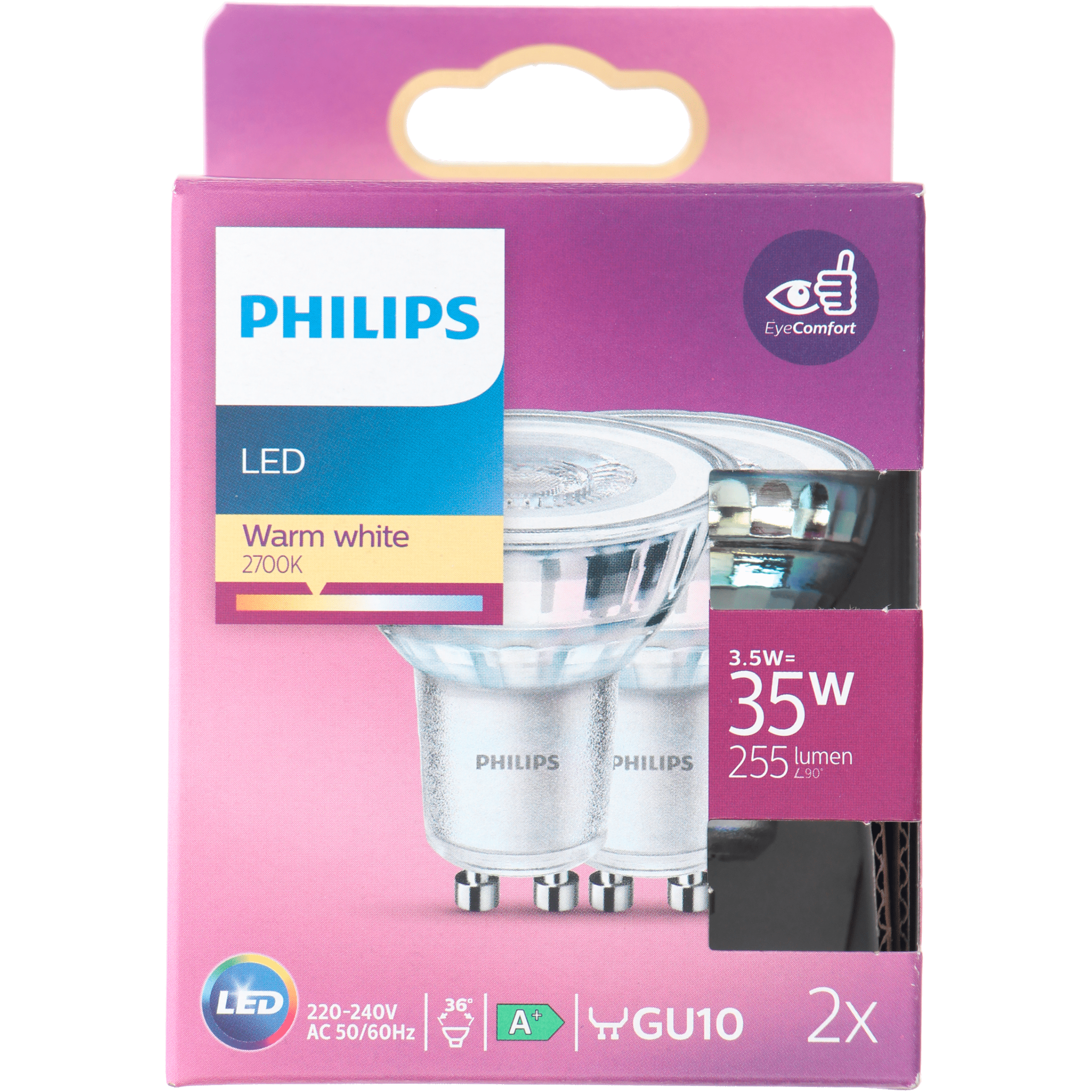 Philips LED 35W spot GU10 niet dimbaar