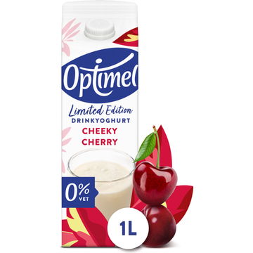 Optimel Drinkyoghurt Cheeky Cherry 0% Vet Limited Edition 1000 ml