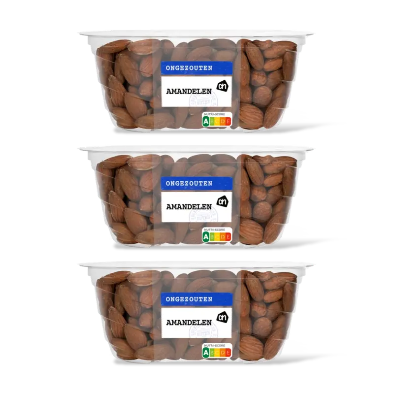 AH Amandelen ongezouten 3-pack