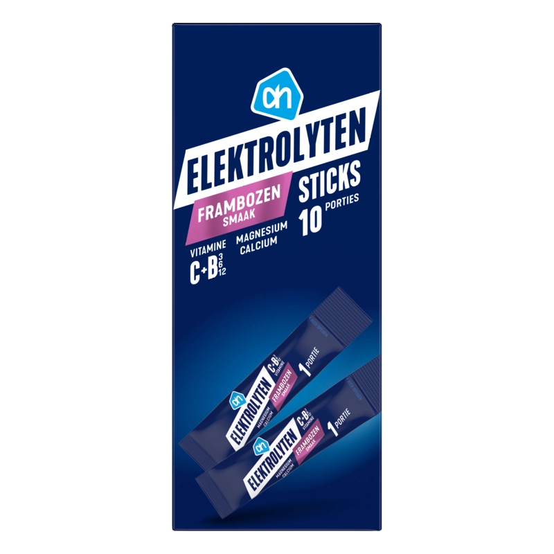 AH Elektrolyten sticks frambozen smaak