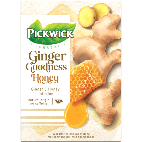 Pickwick Ginger goodness honey kop 15 zk