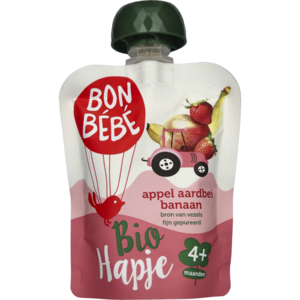 Bonbebe 4m+ Knijpzak Appel Aardbei