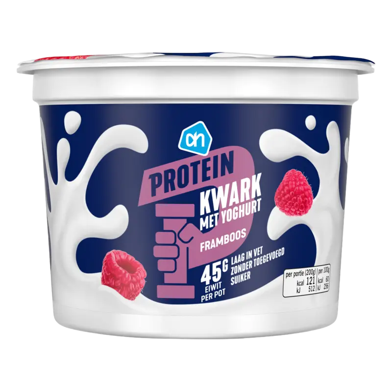 AH Protein kwark met yoghurt framboos