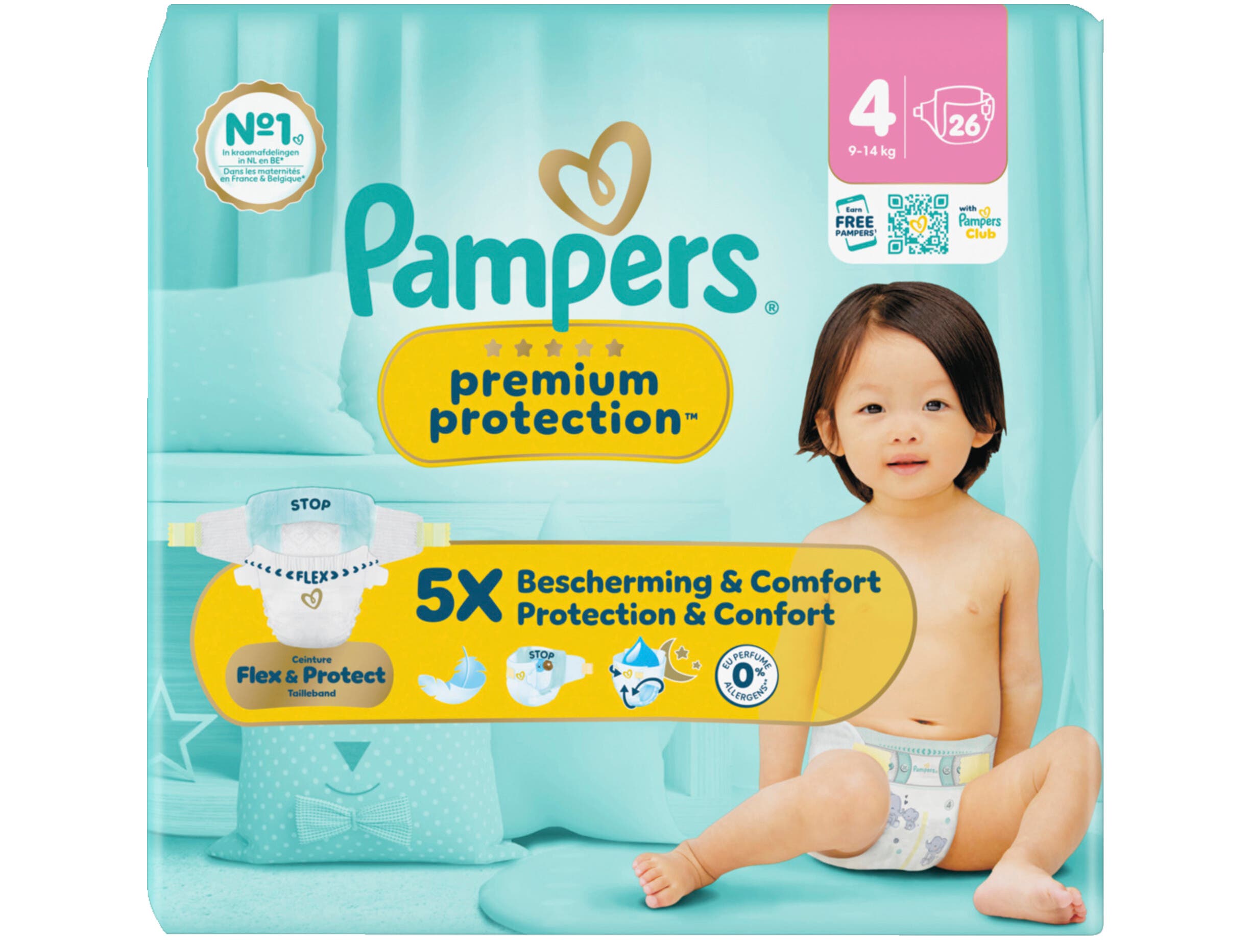 Luiers premium protection maat 4