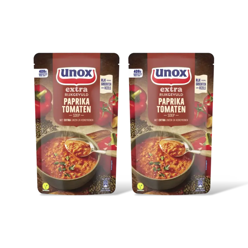 Unox Paprika tomatensoep 2-pack