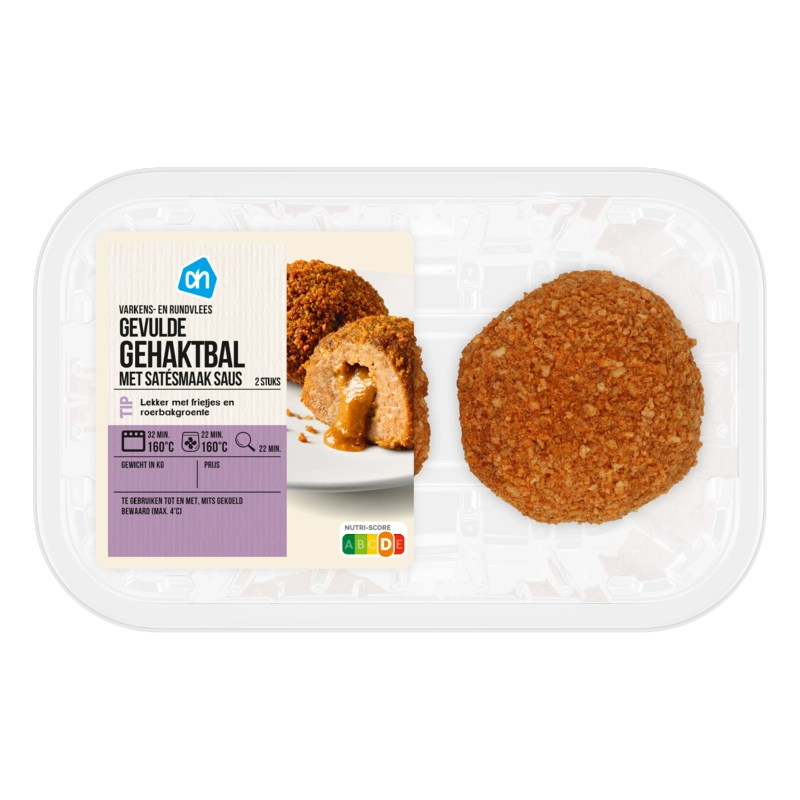 AH Gevulde gehaktballen met satesmaak