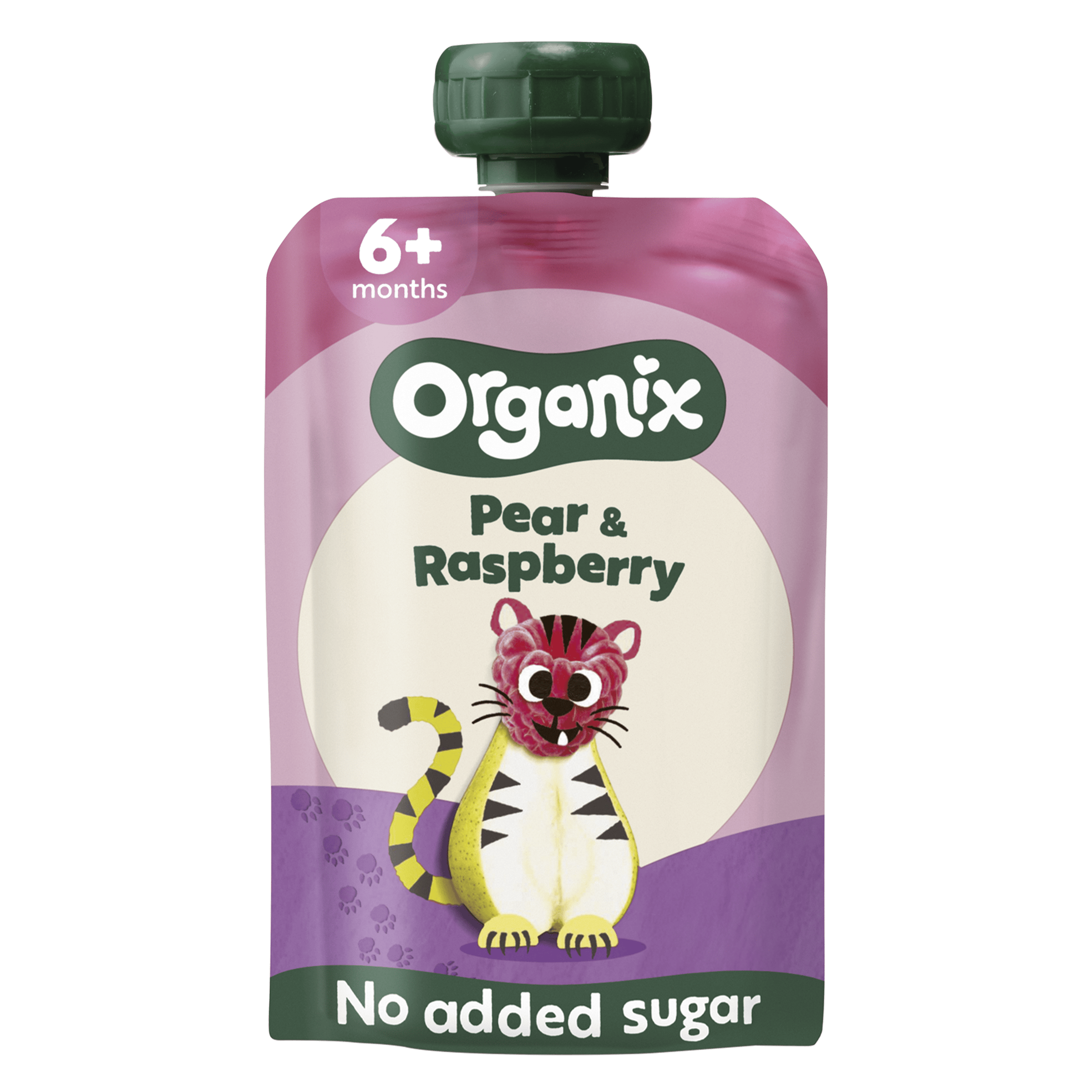 Organix Knijpfruit Peer en Framboos 6+m