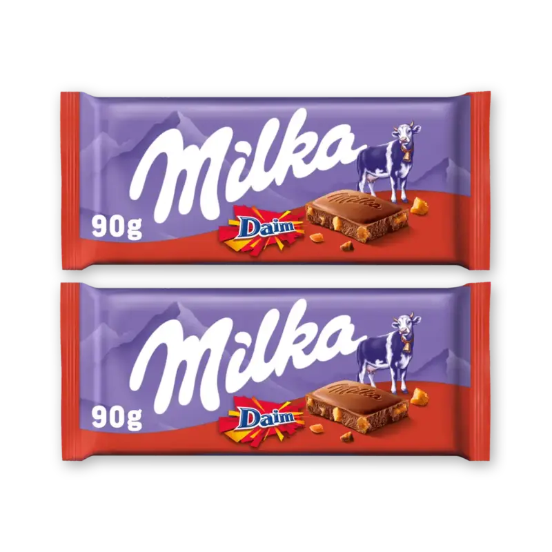 Milka Chocoladereep Daim 2-pack