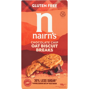 Nairn's Chocolate Chip Oat Biscuit Breaks 16 Stuks 160 g