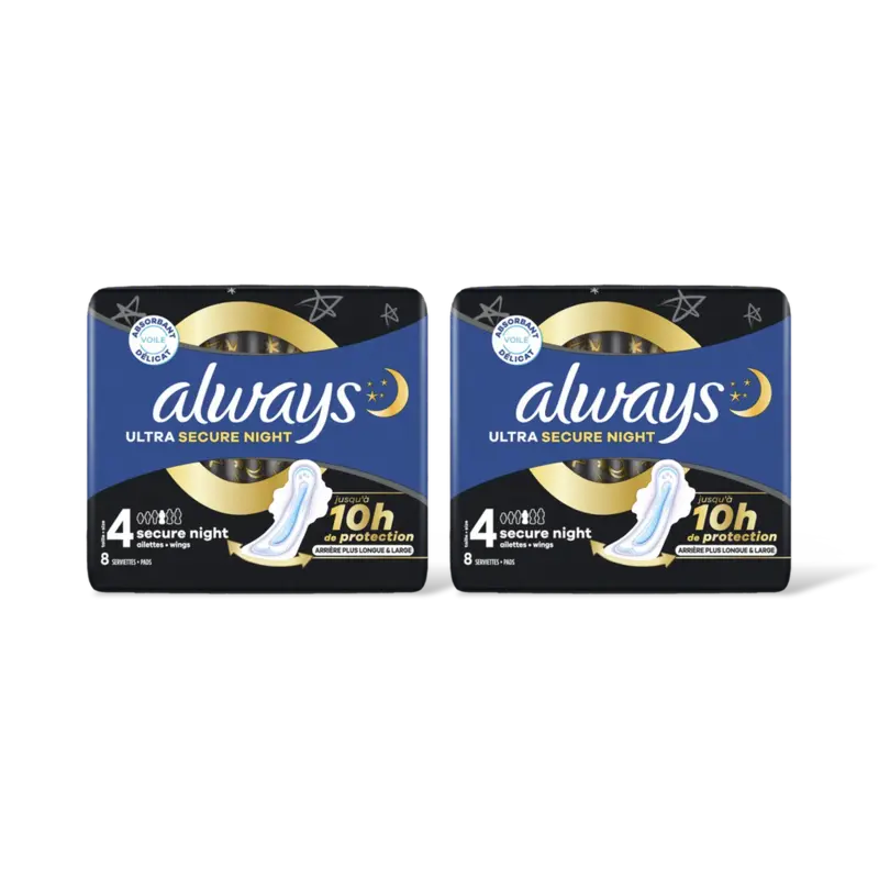 Always Ultra secure night wing maandverband 2pk