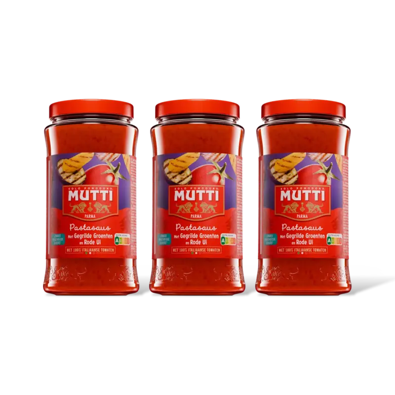 Mutti Pastasaus met gegrilde groenten 3-pack