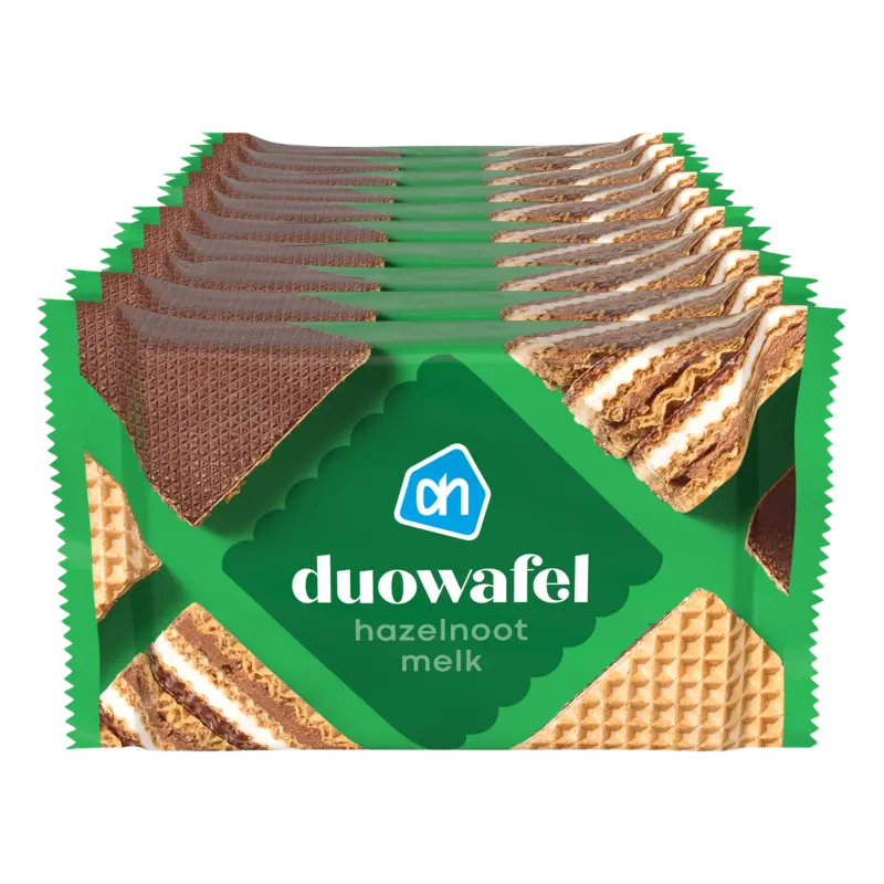 AH Duowafel hazelnoot melk 10-pack